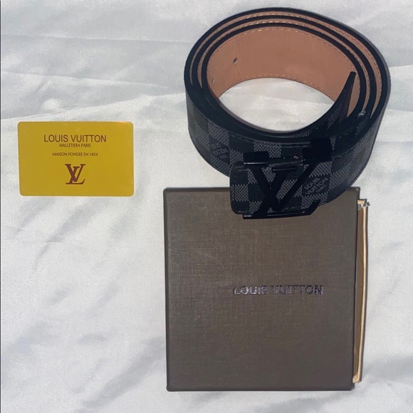 BLACK LOUIS VUITTON BELT - Picture 2 of 5